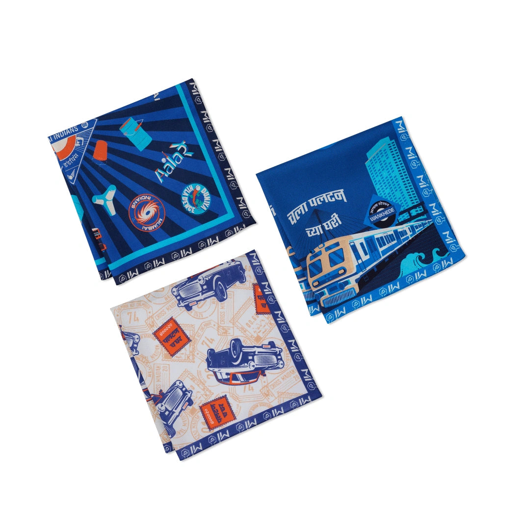 MI: Mumbai Meri Jaan Hankies (Pack of 3)