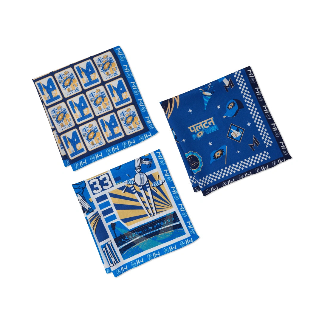MI: Mumbai Indians Paglu Hankies (Pack of 3)