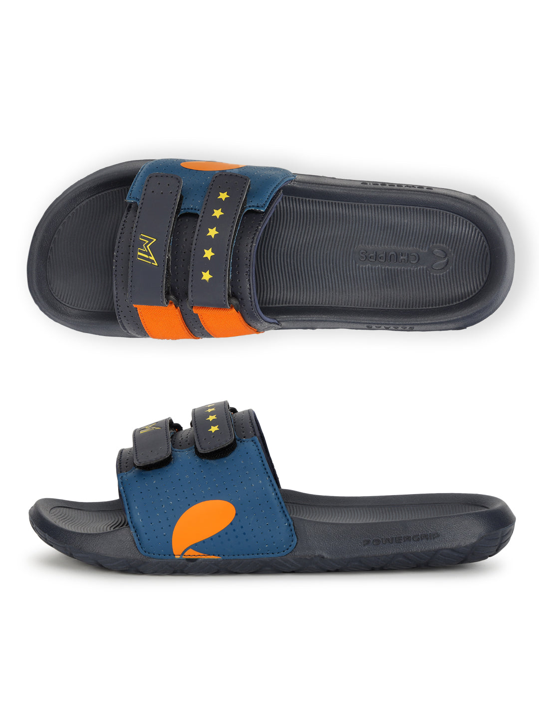 MI: Men's GLORY ORANGE NAVY Airsoft Casual Slider - MI Shop