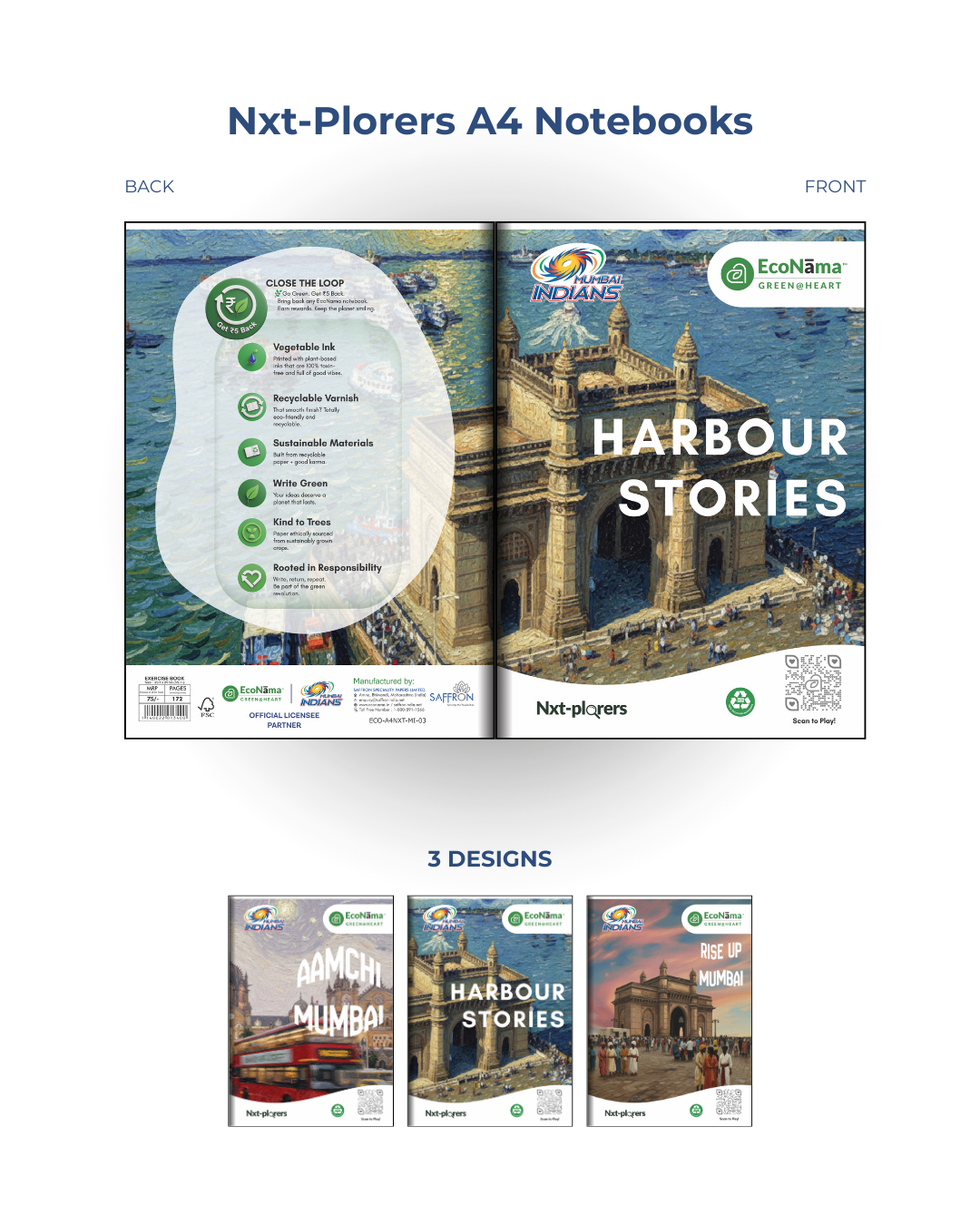 MI: Nxt Plorers A4 Book - 72 Pages (Pack of 3)