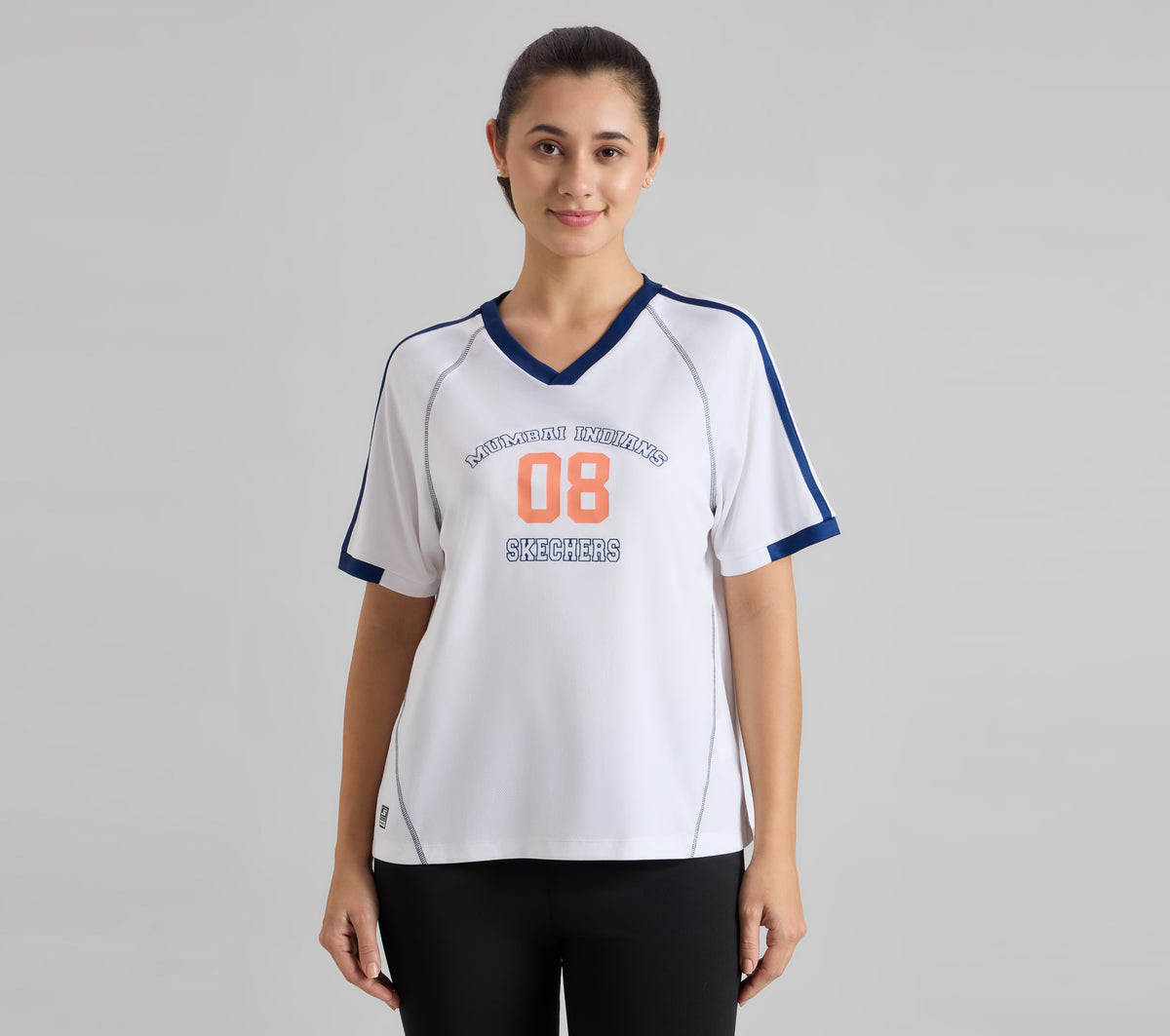 MI: V- Neck Oversized Women's T-shirt - MI Shop