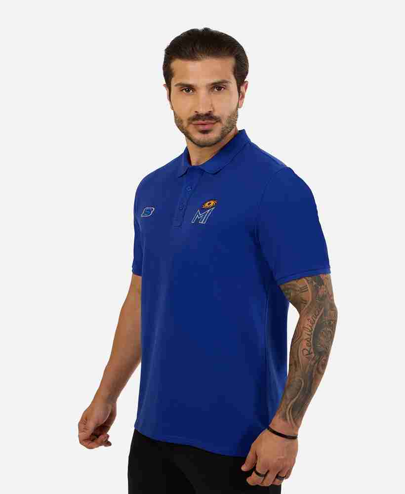 MI FAN LOGO POLO Blue - Mumbai Indians Store